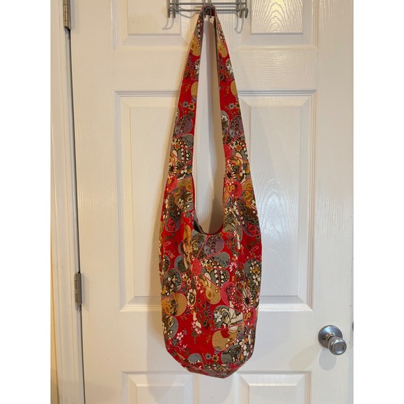 Floral Hobo Shoulder Bag Bohemian Sling Crossbody Hippie Colorful Purse - Picture 1 of 5